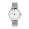 Oxford Silver Strap Ladies Watch – White Eggshell Dial