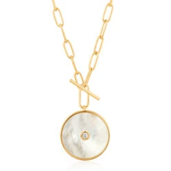 Ania Haie Pearl Gemstone Gold Necklace