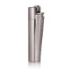 Brushed Steel Clipper Lighter Engraved -Fashion Accessories personalised clipper lighter brushed steel back