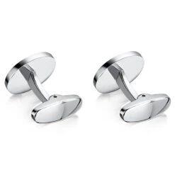 Special Initials & Date Cufflinks 9 Special Initials & Date Cufflinks -Fashion Accessories personalised cufflinks round reverse 1