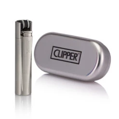 Brushed Steel Clipper Lighter Engraved -Fashion Accessories personalised lipper lighter brushed steel with box