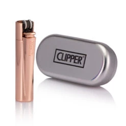 Rose Gold Clipper Lighter Engraved -Fashion Accessories personalised lipper lighter rose gold with box