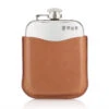 Pewter 6oz Personalised Leather Hip Flask 2 Pewter 6oz Personalised Leather Hip Flask -Fashion Accessories personalised pewter hip flask4 leather pouch