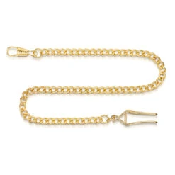 Classic Personalised Gold Calendar Pocket Watch -Fashion Accessories personalised pocket watch chain gold belt