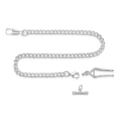 Photo Pocket Watch – Silver -Fashion Accessories personalised pocket watch chain silver albert belt 1