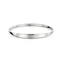 Sterling Silver Children’s Solid Bangle – Personalised