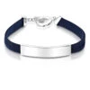 Identity Engraved Bracelet – Navy 1 Identity Engraved Bracelet – Navy -Fashion Accessories pmb3232 navy