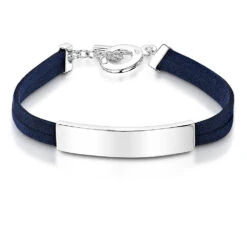Identity Engraved Bracelet – Navy