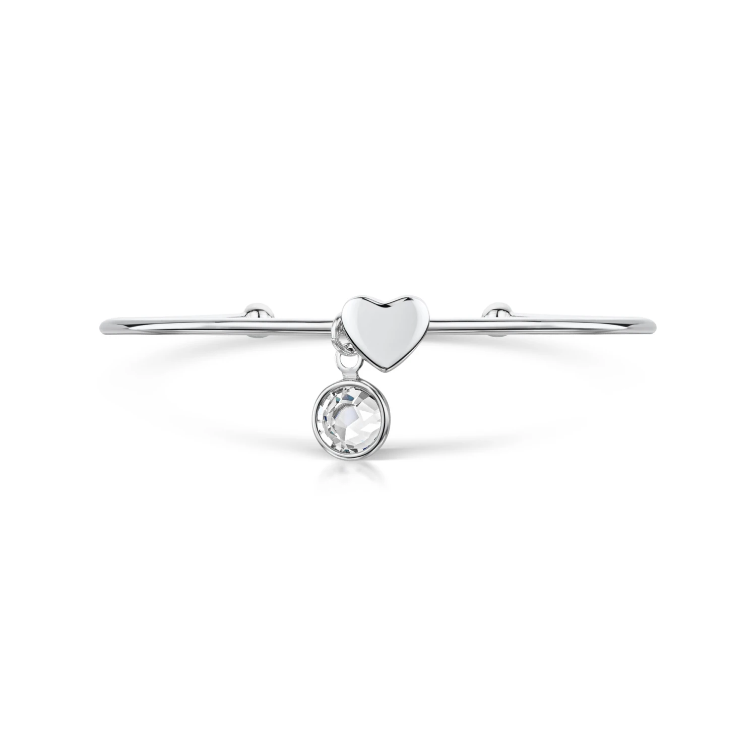 Birthstone Torque Sterling Silver Baby Bangle – Small 6 Birthstone Torque Sterling Silver Baby Bangle – Small - Image 4
