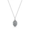St. Christopher’s Protect Us Oval Necklace -Fashion Accessories r8953