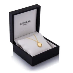 Necklace Follina – 18K Gold Plated With White Zirconia Stones -Fashion Accessories round gold cz necklace2