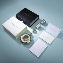 Gold Rimmed Personalised Hip Flask -Fashion Accessories round hipflask 1025x1025 1