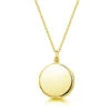 Round Personalised Locket – Gold -Fashion Accessories round locket GOLD front