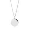 Necklace Follina Pianura -Fashion Accessories round silver personalised disc necklace