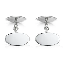 Silver Rugby Engraved Cufflinks -Fashion Accessories rugby cufflinks engraved