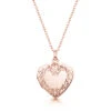 Scroll Heart Rose Gold Locket -Fashion Accessories scroll heart locket ROSE