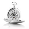 Double Hunter Mechanical Pocket Watch – Silver