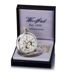 Solid Silver Pocket Watch – Full Hunter -Fashion Accessories silver hunter pocket watch in box 1
