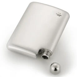 Erik Magnussen Personalised Pewter Hip Flask 9 Erik Magnussen Personalised Pewter Hip Flask -Fashion Accessories slimline hip flask flat