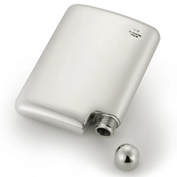 Erik Magnussen Personalised Pewter Hip Flask 6 Erik Magnussen Personalised Pewter Hip Flask - Image 4