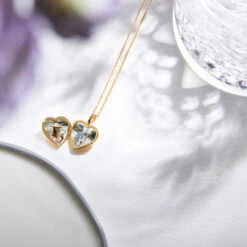 Little Gold Heart Personalised Locket -Fashion Accessories small heart gold 3