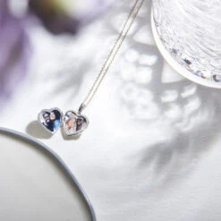 Little Silver Heart Personalised Locket -Fashion Accessories small silver heart 1