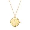 Night Sky Spinning Disc Necklace – Gold -Fashion Accessories spinning disc gold constellation hero