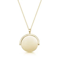 Spinning Disc Personalised Necklace – Gold 8 Spinning Disc Personalised Necklace – Gold -Fashion Accessories spinning necklace gold reverse