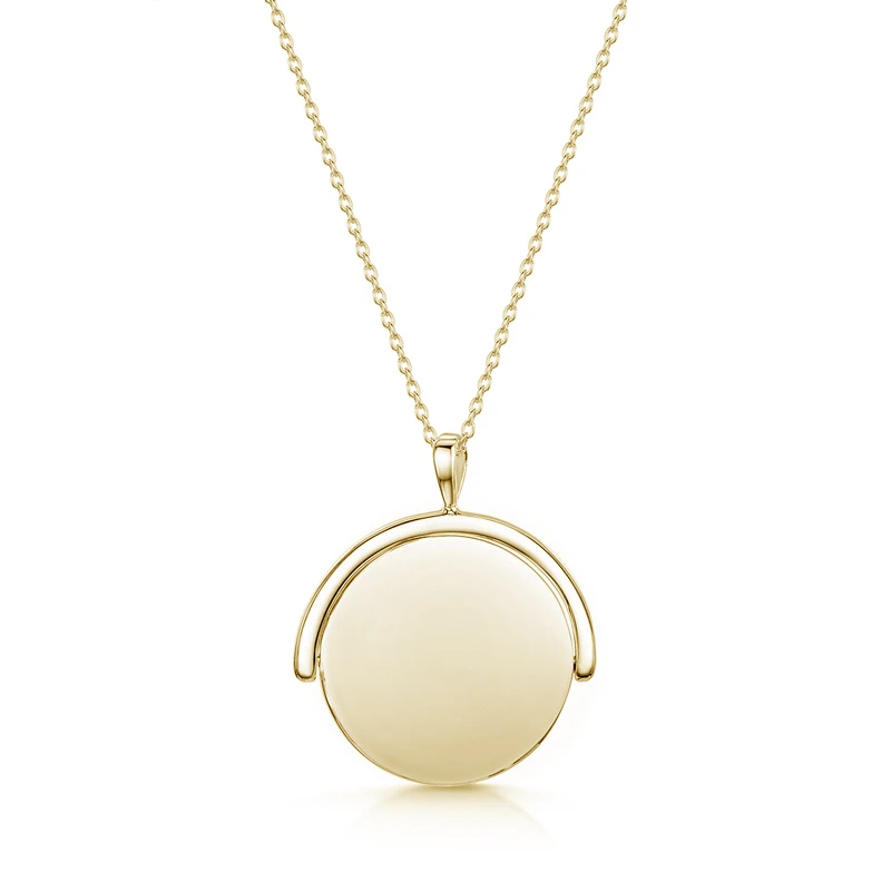 Spinning Disc Personalised Necklace – Gold 5 Spinning Disc Personalised Necklace – Gold - Image 3