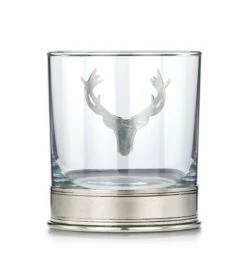 Personalised Pewter Stag Head Whisky Glass -Fashion Accessories stag104r 1 scaled 1