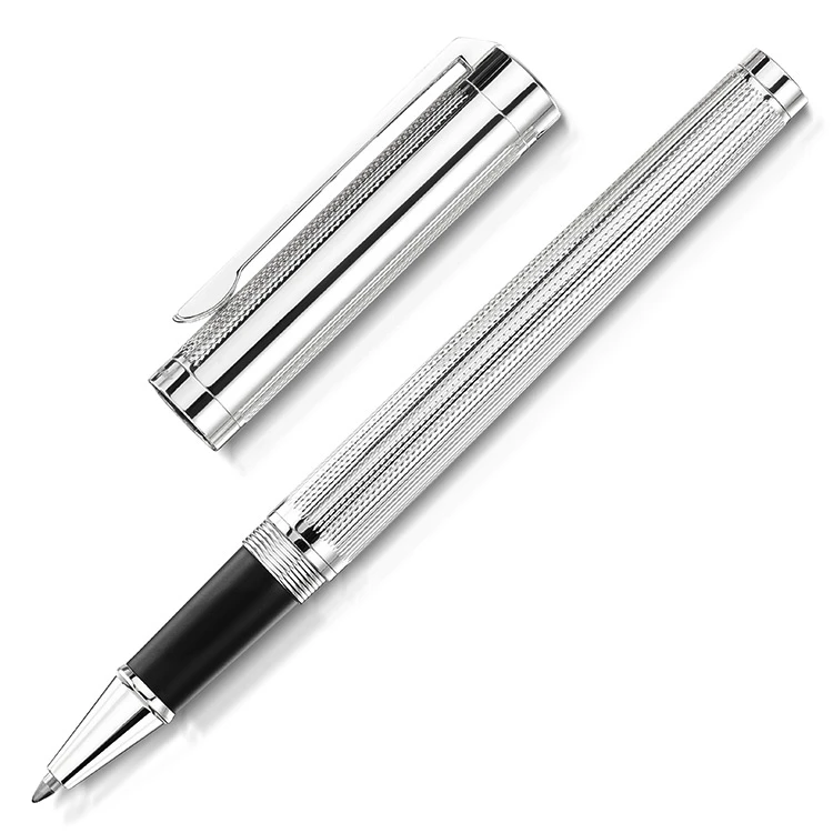 Silver Status Engraved Pen – Rollerball 3 Silver Status Engraved Pen – Rollerball