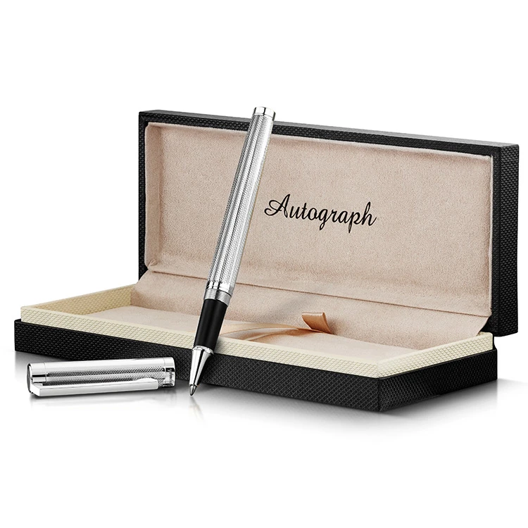 Silver Status Engraved Pen – Rollerball 5 Silver Status Engraved Pen – Rollerball - Image 3