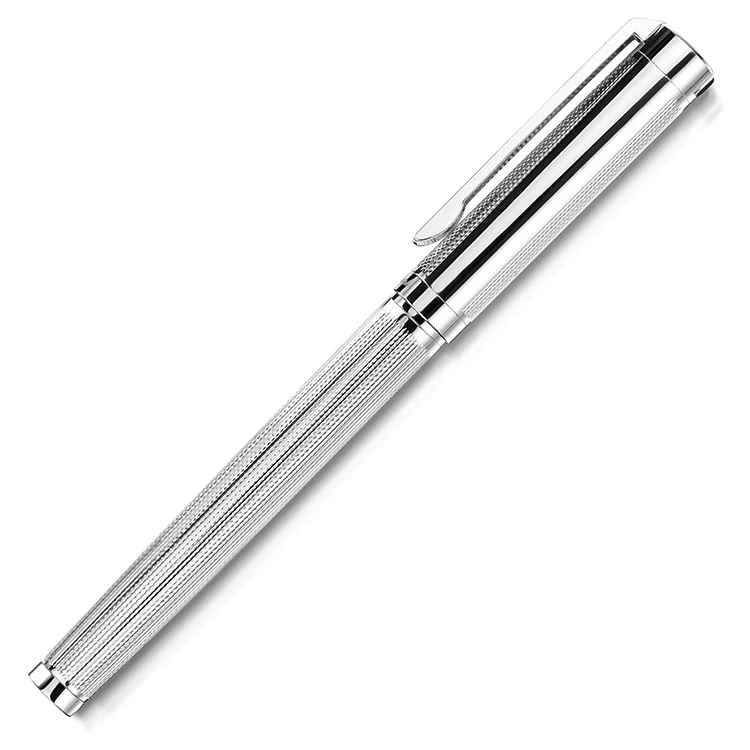 Silver Status Engraved Pen – Rollerball 4 Silver Status Engraved Pen – Rollerball - Image 2
