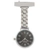 Nurses Engraved Fob Watch – Silver -Fashion Accessories steel nurse watch front
