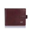 Visconti Triple Fold Wallet – Brown Leather 2 Visconti Triple Fold Wallet – Brown Leather -Fashion Accessories strap wallet brown silver initials
