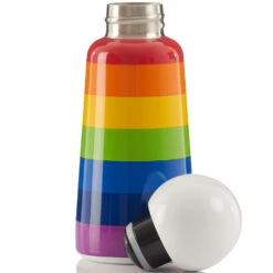 Skittle Personalised Bottle – Rainbow (300ml) -Fashion Accessories stripes personalised drinks bottle cap off