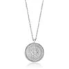 Ania Haie Sun Engraved Necklace – Silver -Fashion Accessories sun engraved necklace hero silver