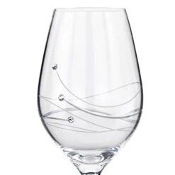 Swarovski® Elements Dartington Wine Glass -Fashion Accessories swarovski crystal wine glass zoom