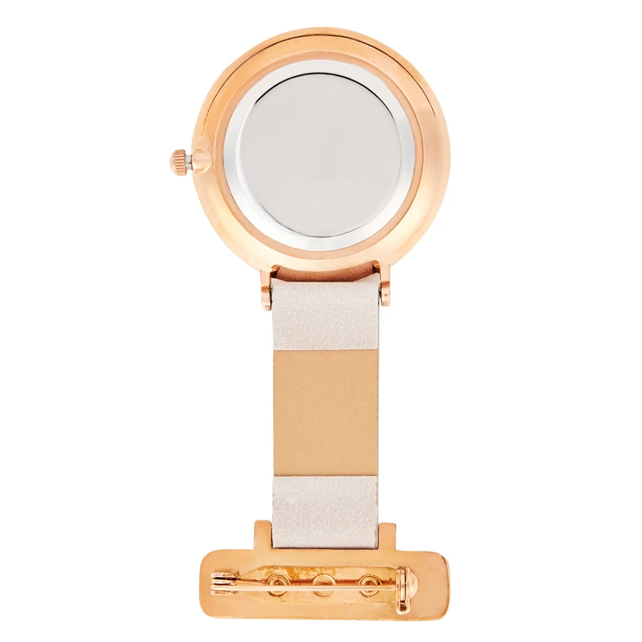 Nurses Engraved Leather Fob Watch – Grey/Rose 7 Nurses Engraved Leather Fob Watch – Grey/Rose - Image 5