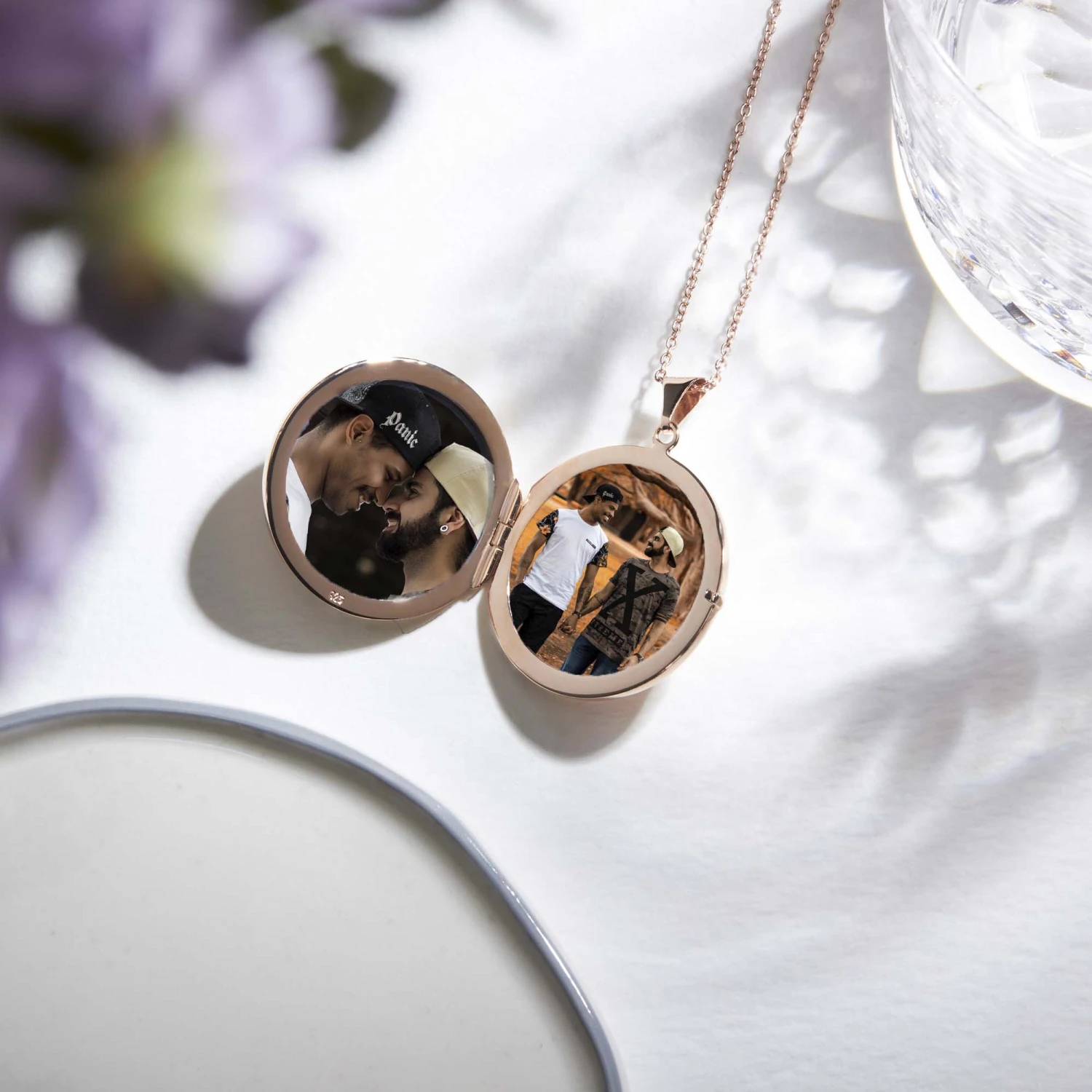 Large Tree Of Life Personalised Locket – Rose Gold 10 Large Tree Of Life Personalised Locket – Rose Gold - Image 8