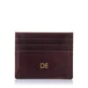 Visconti Leather Card Holder – Brown -Fashion Accessories visconti card holder brown initials