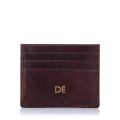 Visconti Leather Card Holder – Brown