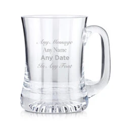 Personalised Waisted Beer Glass Tankard
