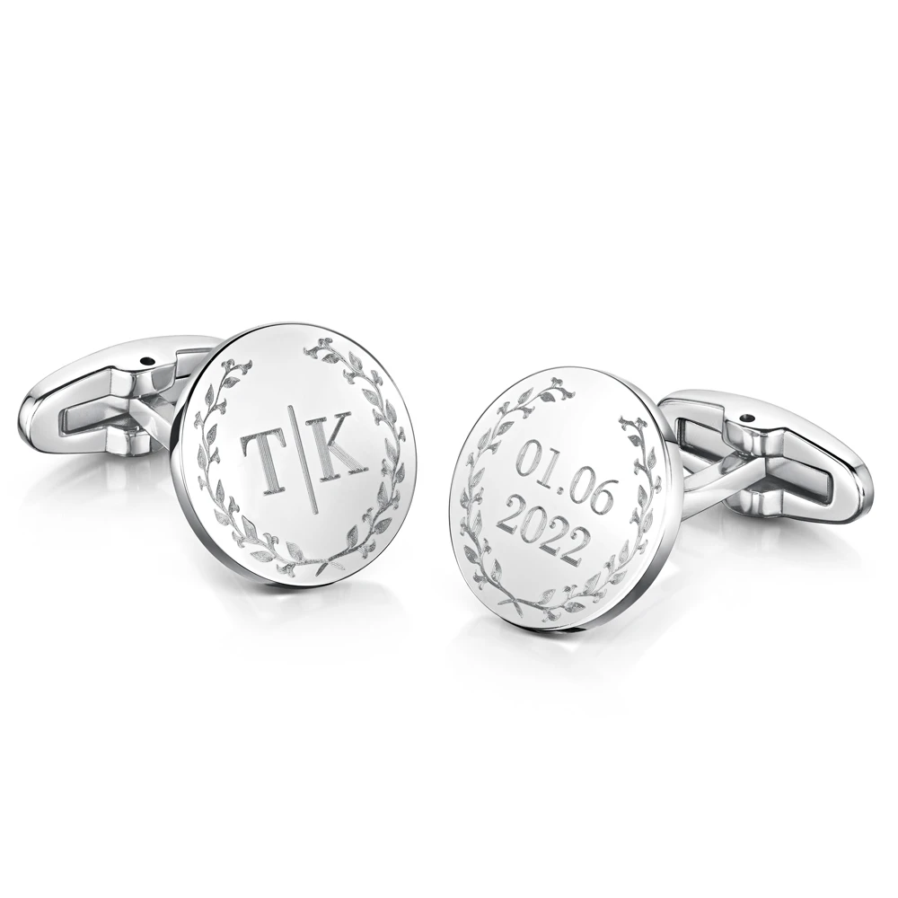 Special Initials & Date Cufflinks 3 Special Initials & Date Cufflinks