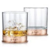 Copper Rose Whisky Glasses – Set Of 2 -Fashion Accessories whiskey glass copper pair hero